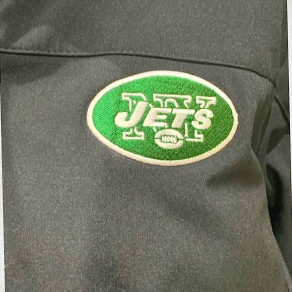 NFL New York Jets Performance Jacket Black Size Medium - Picture 3 of 14